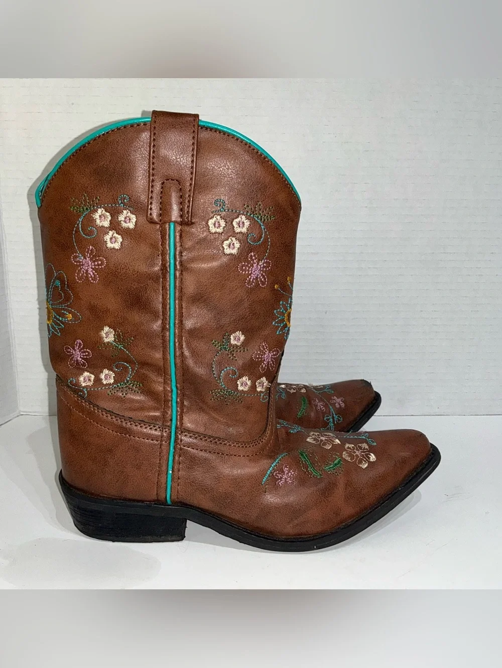 Girls 3Y Shyanne Floral Embroidered Western Cowboy Boots Boho Chic Festival